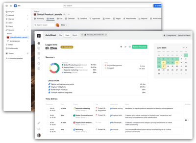Jira home to AutoSheet 1