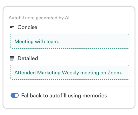 AUtofill note gerator