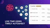 Log time using timely autosheet